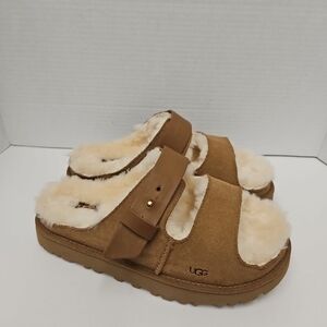 UGG Tan Shearling Sandals